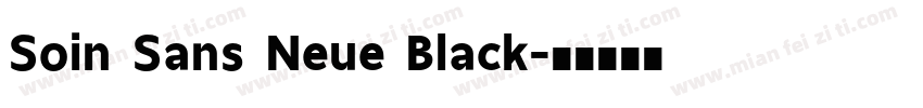 Soin Sans Neue Black字体转换